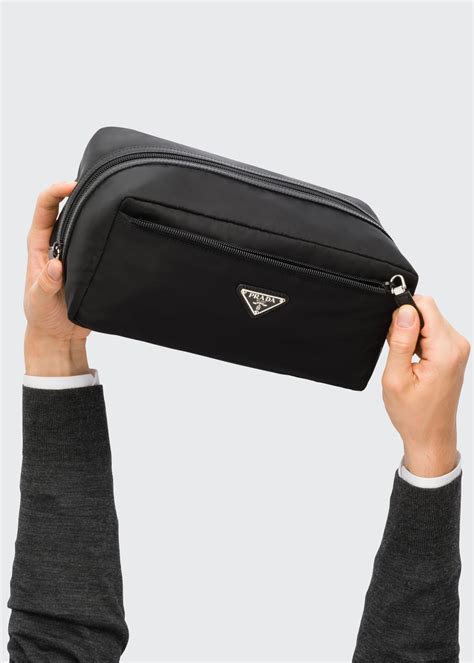 prada toiletry bag men's|Prada cosmetic bag nylon.